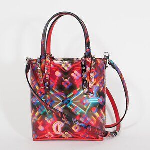 Christian Louboutin Discolaser Loubinthesky Cabata Mini Tote Red Patent